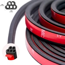32FT L-Shape Car Door Rubber Seal Strip Automotive Weather Stripping Universal