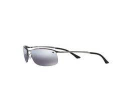 NWT optical quality rectangular sunglasses half rim metal frame Italy design