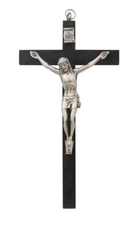 Black Wood Crucifix Size 5in Comes Bagged Made in Italy