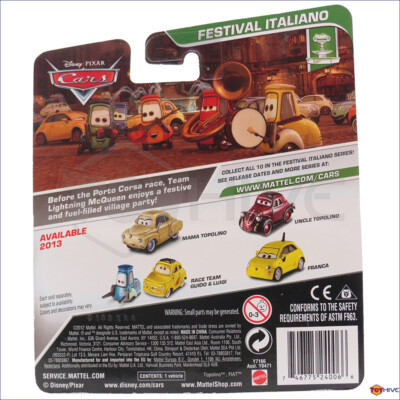 Disney Pixar Cars 2 Mama Topolino - Festival Italiano