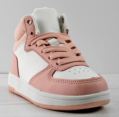 Rexx 12K Little Girl's Lace Up High Top Casual Sneakers