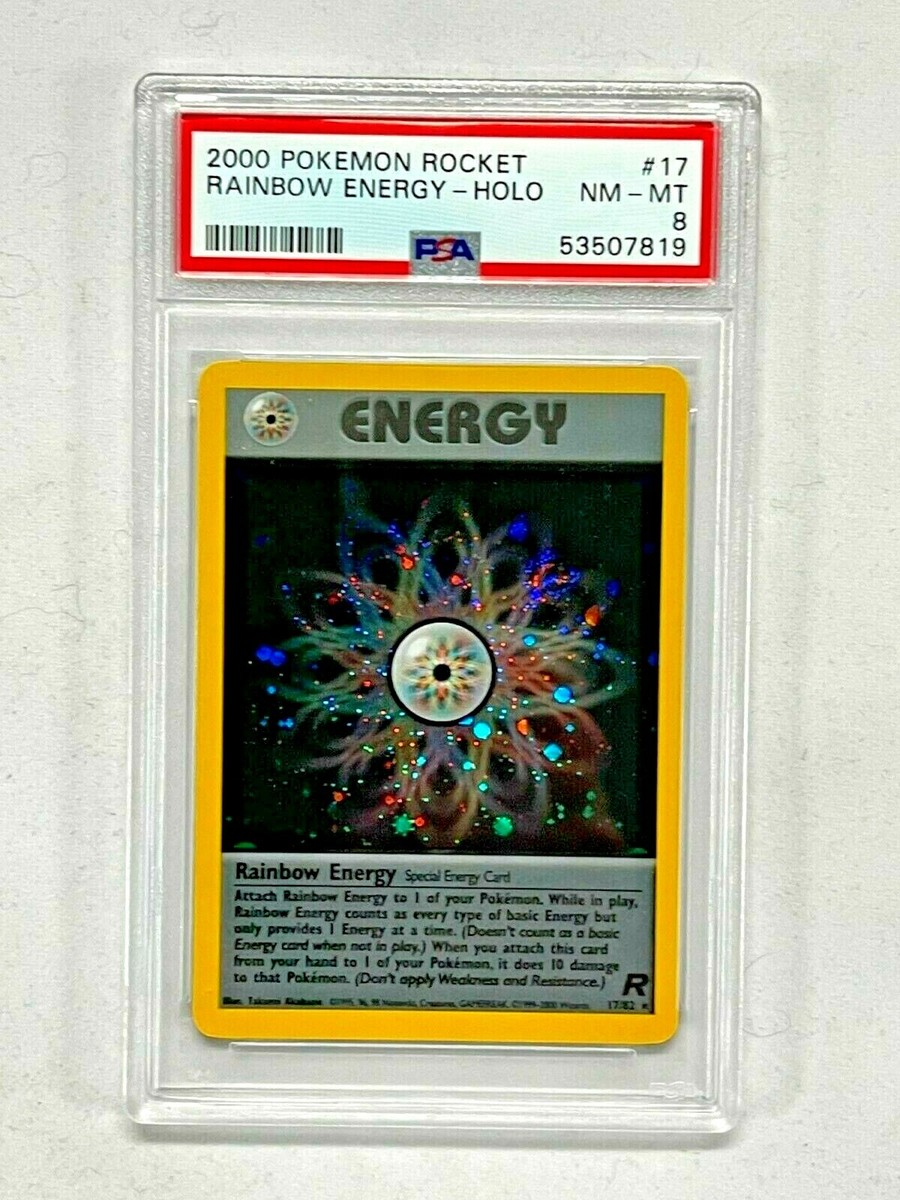 2000 Pokémon Rocket Rainbow Energy - Holo #17 PSA 8 NM - MT