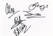 Rubettes Autogramme signed 10x15 cm Karteikarte