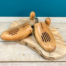 VINTAGE Miller Wooden Shoe Stretcher Forms 7/4 Farmhouse Industrial Loft Decor