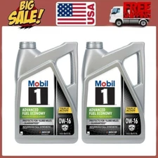 2 Pack Mobil 1 Advanced Fuel Economy Full Synthetic Motor Oil 0W-16, 5 Quart