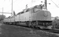 Amtrak 596 SDP-40 harrisburg,pa. original railroad negative