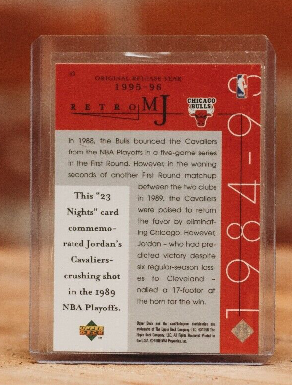 Michael Jordan Rare '90's Iconic Upper Deck 