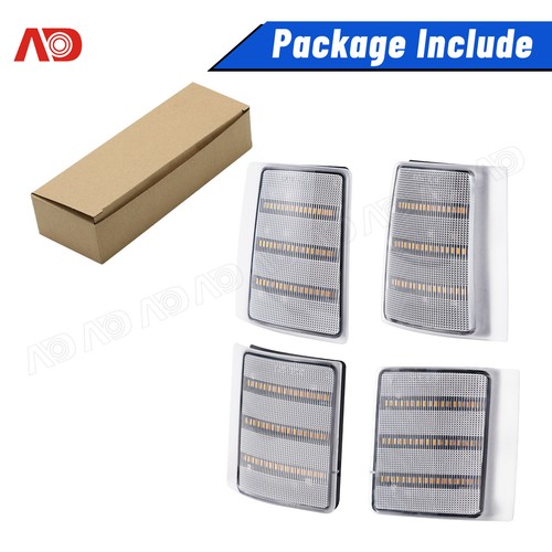 4x LED Front Side Marker Turn Signal Light For 94-00 Chevy&GMC C/K Pickup Trucks - Picture 8 of 14