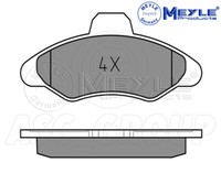 Meyle Bremsbelagsatz, Vorderachse Mit Antikratzplatte 025 211 7118
