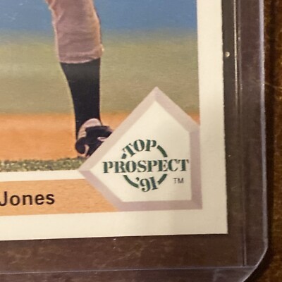 1991 Upper Deck Top Prospect, Chipper Jones Rookie #55 MINT | eBay
