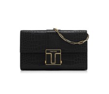 Tom Ford Crocodile Leather Chain Wallet