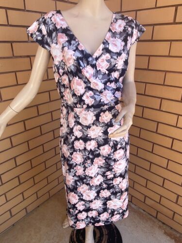 Laura Ashley Dress Size 12 Multicolour Floral Cotton Blend - Picture 1 of 9