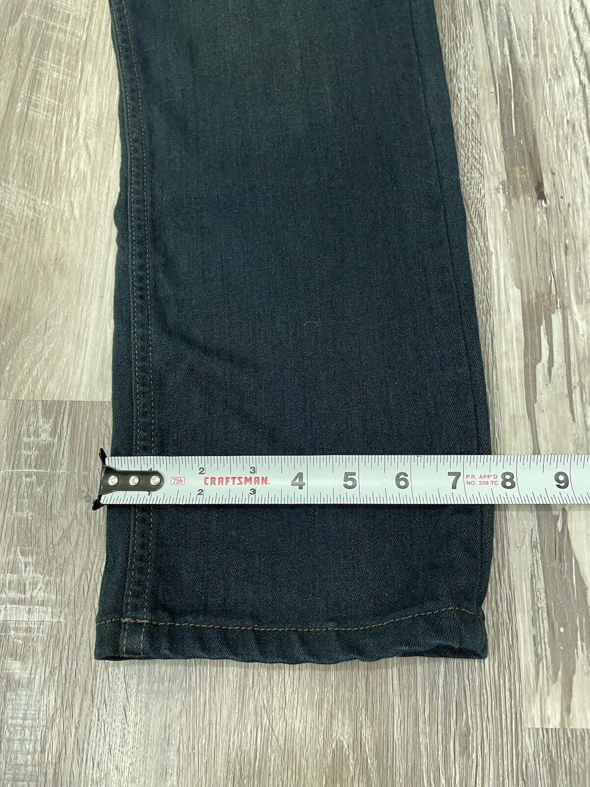 PAIGE Jeans Mens 33/30 Lennox Straight Blue Denim… - image 6