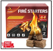 Nvkrvks Fire Starter, Easy-Burning Fire Starter Squares for Wood Stoves