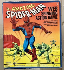 FACTORY SEALED 1979 Amazing Spider-Man Web Spinning Action Game - Ideal Toy Co