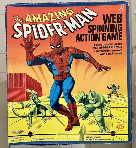 FACTORY SEALED 1979 Amazing Spider-Man Web Spinning Action Game - Ideal Toy Co