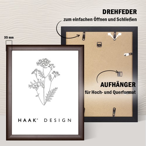 Bilderrahmen Fotorahmen Rahmen Klassik Holzrahmen HaakDesign MDF Puzzlerahmen - Bild 2 von 46