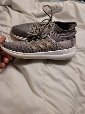 Adidas Cloudfoam silver athletic running shoes sneakers DA9835 Size 7