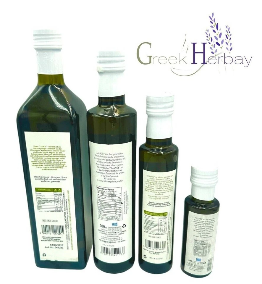 Greek Extra Virgin Olive Oil 250ml -1lt - Image 2 of 2