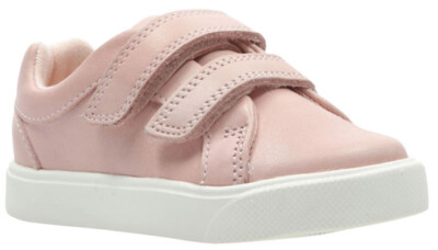 Clarks CITY OASIS LO Girls Pink Leather Trainers Shoes 12 Jun EFG Fit  BNIB UK