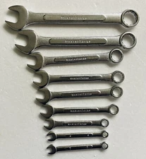 Master Forge 9 Pcs Metric Combination  Wrench Set: 6-19mm 30