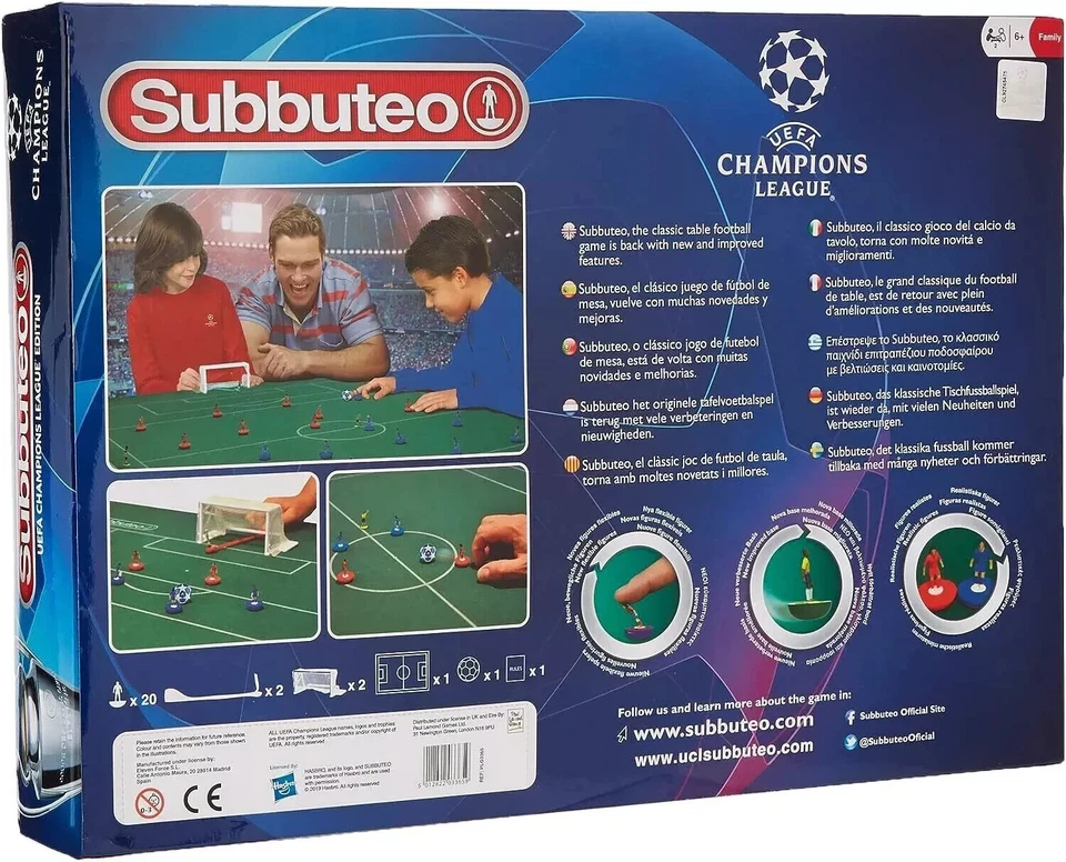 SUBBUTEO UEFA Champions Table Football Game Football Pitch Game - Image 4 of 4