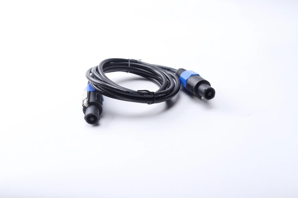 2Pack 6ft Male Speakon to Speakon Cables Audio Cord DJ Wire with Twist Lock14AWG - Image 2 of 2