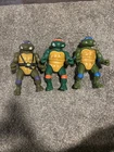 1989 Playmates TMNT 13” Giant Teenage Mutant Ninja Turtles Lot Of 3 Vintage