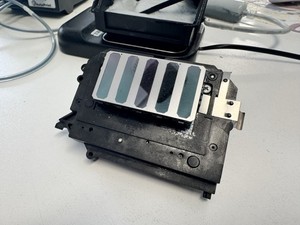 Epson F2100 Printhead-OEM- CMYK Perfect- One White Channel Working -Fully Usable