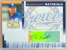2005 Donruss Prime Patches Major League Materials #MLM-5 Danny Kolb Auto Brewers