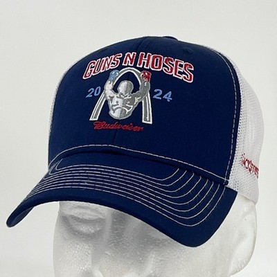 Guns N Hoses 2024 Hat - Budweiser Cobra C112 SnapBack MeshBack Baseball Cap EUC