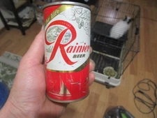 Nice Old Colorful Rainier Jubillee 12 Oz. Flat Top Beer Can Sports