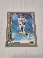 Jacob Wilson 2025 Topps Holiday Silver Glitter #H4 Athletics RC