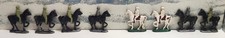 18 Vintage Painted Lead Toy Soldiers on Horseback