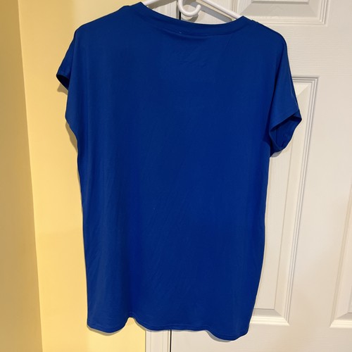 Detroit Pistons NBA Medium Casual Short Sleeve T-Shirt Blue NWT Women LICENSED - Picture 7 of 10