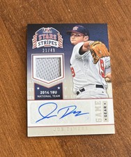 Joe Demers 2015 USA Baseball Longevity Game Jersey Auto #47 Athletics /49