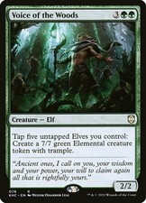 mtg magic Voice of the Woods commander kaldheim ENGLISH La Voix des bois