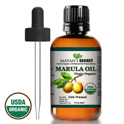 MAYAN'S SECRET - 1 Fl Oz Pure Marula Oil Cold Pressed Unrefined USDA Organic