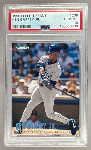 130556738 Ken Griffey Jr. 1996 Fleer #238 Tiffany PSA 10