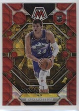 2022-23 Panini Mosaic Rookies Red Wave Mosaic Prizm Walker Kessler #212 0b3