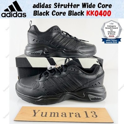 adidas Strutter Wide Core Black Core Black KK0400 Men's Size