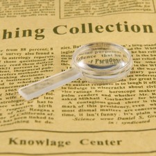 30PCS 3X Magnifier Pocket Mini Magnifying Glass Plastic Small Loupe for Children