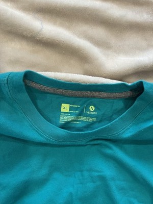 Xersion Xtreme Tee Men's XL Teal Solid Crew Neck Short Sleeve T-Shirt