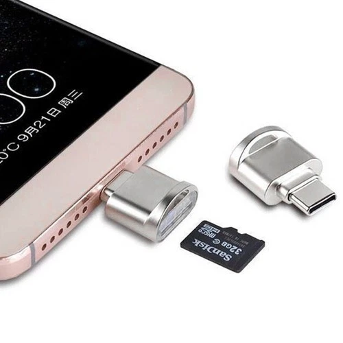 Reader Type C Adapter Zinc Alloy For Memory Card Photos And Videos