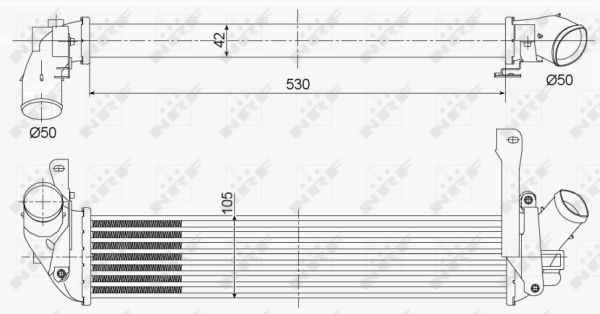 ✅Fits NRF 30353 INTERCOOLER / CHARGER  ⭐UK Seller⭐