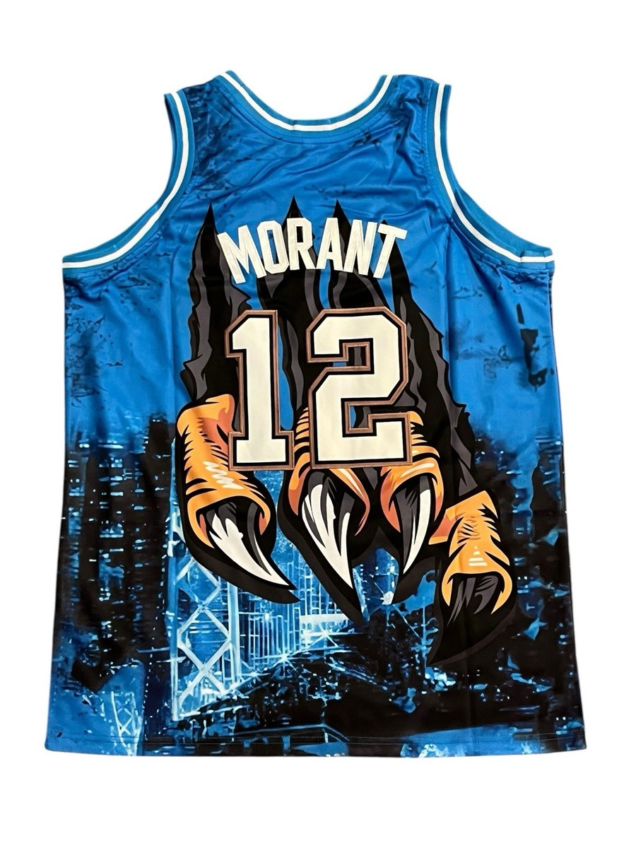 Ja Morant Grizzlies Embroidered Alternate Jersey Men's Medium NEW