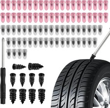 60 Pcs Tire Repair Rubber Nail Screw Tire Plugs Quick Puncture for Car Tru