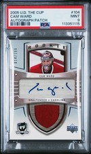 2005-06 Upper Deck The Cup Cam Ward RC Rookie Patch Auto /199 PSA 9 None Higher