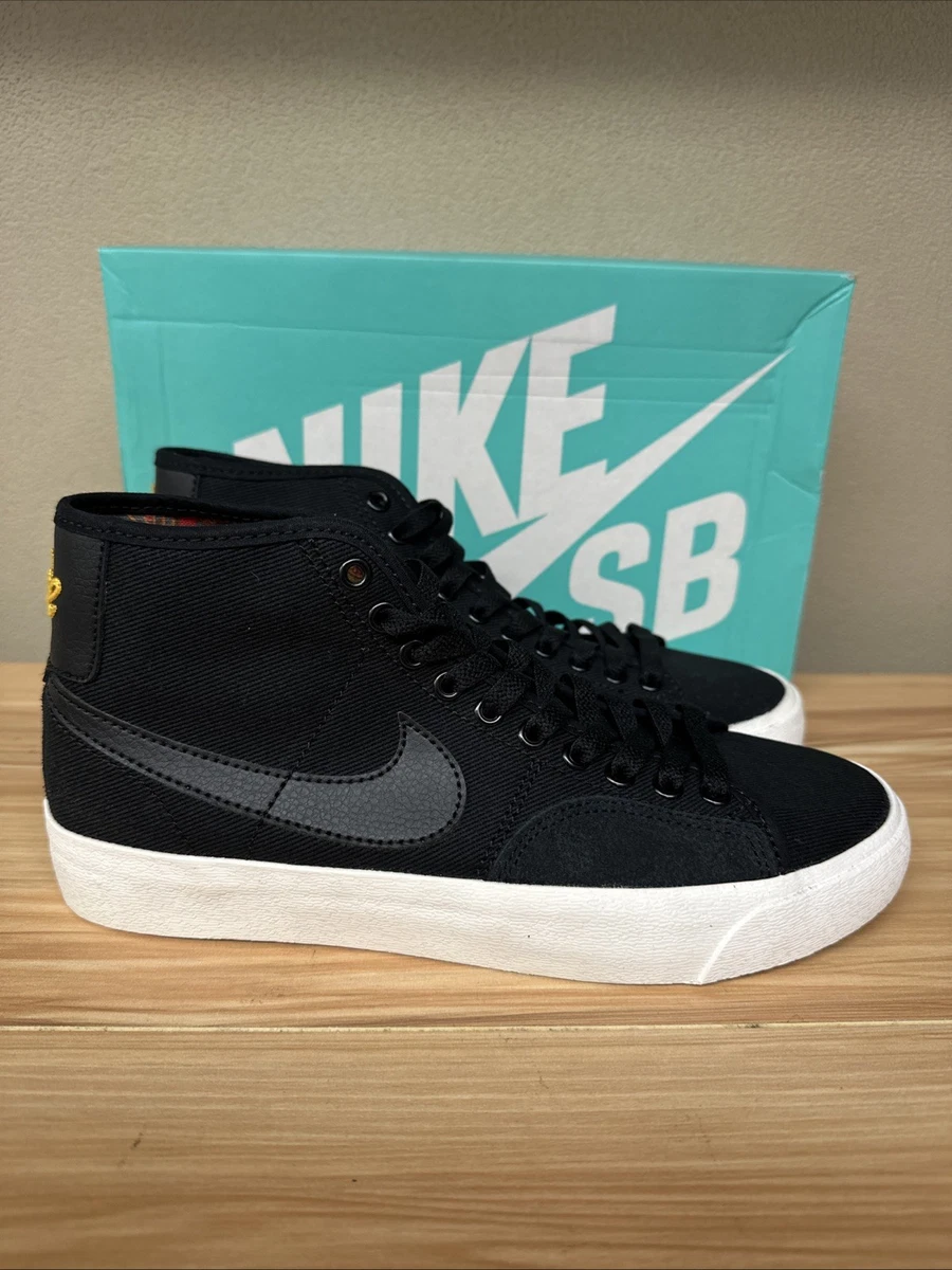 Nike Blazer Court Mid Premium SB Black Anthracite Men\'s Size 5.5 Women\'s 7.5 New Nike Blazer Court Premium SB Mid Black for Sale  main image 4