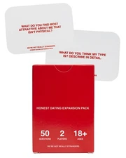 Honest Dating Expansion Pack Card Game – 50 Cards & Wild Cards – Conversation...
